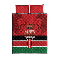 Custom Kenya Football Quilt Bed Set Come On Harambee Stars