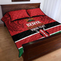 Custom Kenya Football Quilt Bed Set Come On Harambee Stars