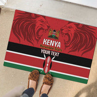 Custom Kenya Football Rubber Doormat Come On Harambee Stars