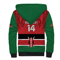 Custom Kenya Football Sherpa Hoodie Come On Harambee Stars