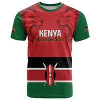 Custom Kenya Football T Shirt Come On Harambee Stars