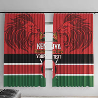 Custom Kenya Football Window Curtain Come On Harambee Stars