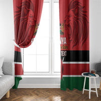 Custom Kenya Football Window Curtain Come On Harambee Stars