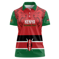 Custom Kenya Football Women Polo Shirt Come On Harambee Stars