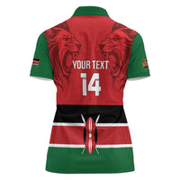 Custom Kenya Football Women Polo Shirt Come On Harambee Stars