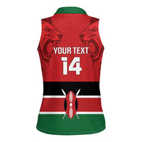 Custom Kenya Football Women Sleeveless Polo Shirt Come On Harambee Stars
