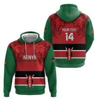 Custom Kenya Football Zip Hoodie Come On Harambee Stars