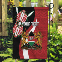 Custom Kenya Football Garden Flag Maasai Shield Coat Of Arms Style