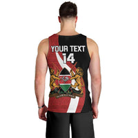 Custom Kenya Football Men Tank Top Maasai Shield Coat Of Arms Style