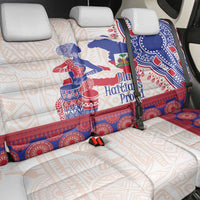 Afro-Haitians Proud Back Car Seat Cover Haiti Coat Of Arms Dashiki