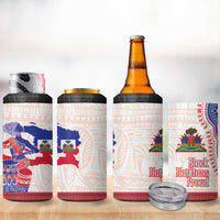 Afro-Haitians Proud 4 in 1 Can Cooler Tumbler Haiti Coat Of Arms Dashiki