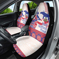 Afro-Haitians Proud Car Seat Cover Haiti Coat Of Arms Dashiki