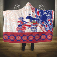 Afro-Haitians Proud Hooded Blanket Haiti Coat Of Arms Dashiki