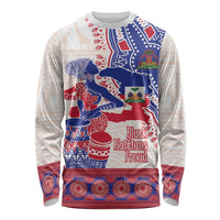 Afro-Haitians Proud Long Sleeve Shirt Haiti Coat Of Arms Dashiki