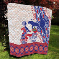 Afro-Haitians Proud Quilt Haiti Coat Of Arms Dashiki