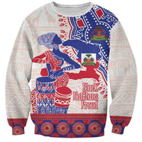 Afro-Haitians Proud Sweatshirt Haiti Coat Of Arms Dashiki