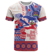 Afro-Haitians Proud T Shirt Haiti Coat Of Arms Dashiki