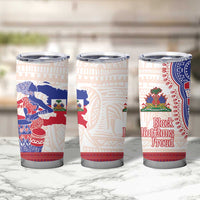 Afro-Haitians Proud Tumbler Cup Haiti Coat Of Arms Dashiki