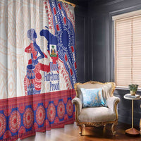Afro-Haitians Proud Window Curtain Haiti Coat Of Arms Dashiki