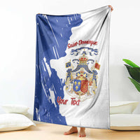 Personalised Saint-Domingue Blanket Coat Of Arms Grunge Style