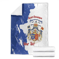 Personalised Saint-Domingue Blanket Coat Of Arms Grunge Style