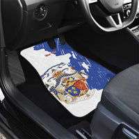 Personalised Saint-Domingue Car Mats Coat Of Arms Grunge Style