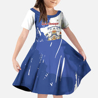 Personalised Saint-Domingue Family Matching Off Shoulder Maxi Dress and Hawaiian Shirt Coat Of Arms Grunge Style