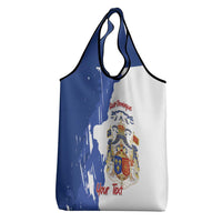Personalised Saint-Domingue Grocery Bag Coat Of Arms Grunge Style