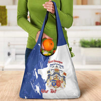 Personalised Saint-Domingue Grocery Bag Coat Of Arms Grunge Style
