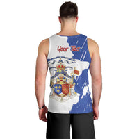Personalised Saint-Domingue Men Tank Top Coat Of Arms Grunge Style
