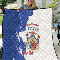 Personalised Saint-Domingue Quilt Coat Of Arms Grunge Style