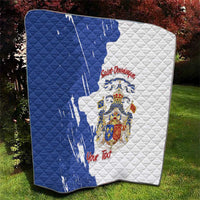 Personalised Saint-Domingue Quilt Coat Of Arms Grunge Style