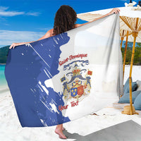 Personalised Saint-Domingue Sarong Coat Of Arms Grunge Style