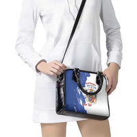 Personalised Saint-Domingue Shoulder Handbag Coat Of Arms Grunge Style
