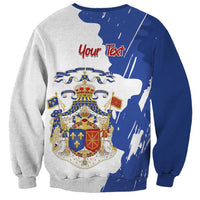 Personalised Saint-Domingue Sweatshirt Coat Of Arms Grunge Style