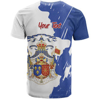 Personalised Saint-Domingue T Shirt Coat Of Arms Grunge Style