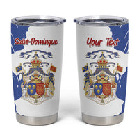 Personalised Saint-Domingue Tumbler Cup Coat Of Arms Grunge Style