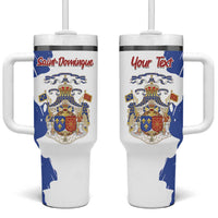Personalised Saint-Domingue Tumbler With Handle Coat Of Arms Grunge Style