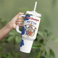 Personalised Saint-Domingue Tumbler With Handle Coat Of Arms Grunge Style