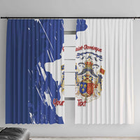 Personalised Saint-Domingue Window Curtain Coat Of Arms Grunge Style
