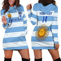 Personalised Argentina Rugby Hoodie Dress Los Pumas 2023 Go Champions Unique Style - Wonder Print Shop