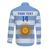 Personalised Argentina Rugby Long Sleeve Button Shirt Los Pumas 2023 Go Champions Unique Style - Wonder Print Shop
