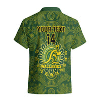 Personalised Australia Rugby Hawaiian Shirt Wallabies 2023 Go Champions Indigenous Art - Wonder Print Shop