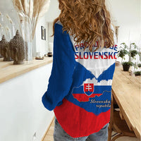 17 July Slovakia Independence Day Women Casual Shirt Proud To Be Slovensko - Wonder Print Shop