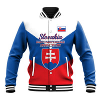 Personalised 17 July Slovakia Independence Day Baseball Jacket Proud To Be Slovensko - Wonder Print Shop