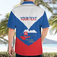 Personalised 17 July Slovakia Independence Day Hawaiian Shirt Proud To Be Slovensko - Wonder Print Shop