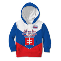 Personalised 17 July Slovakia Independence Day Kid Hoodie Proud To Be Slovensko - Wonder Print Shop