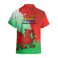 Pride Cymru Hawaiian Shirt 2023 Wales LGBT With Welsh Red Dragon - Wonder Print Shop