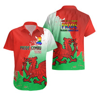 Pride Cymru Hawaiian Shirt 2023 Wales LGBT With Welsh Red Dragon - Wonder Print Shop