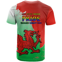 Pride Cymru T Shirt 2023 Wales LGBT With Welsh Red Dragon - Wonder Print Shop